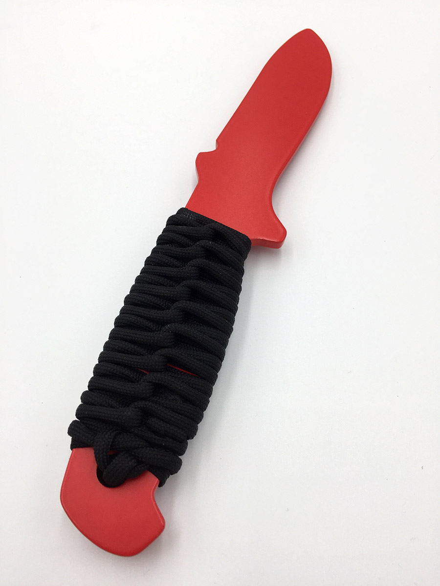 RED SELF-DEFENSE KNIFE DROP KNIFE