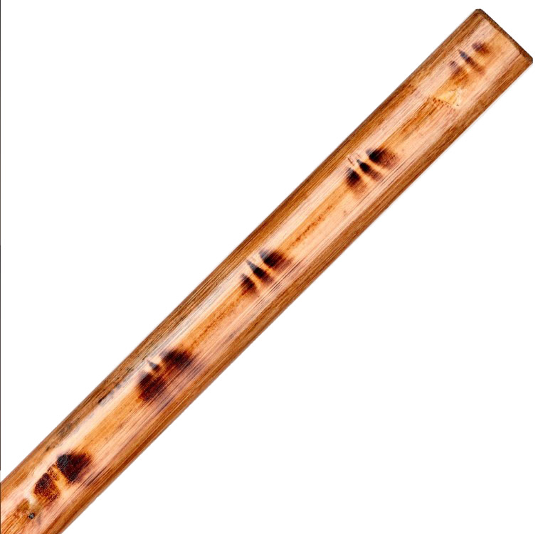 RATTAN STICK WITH BURNED PATTERN