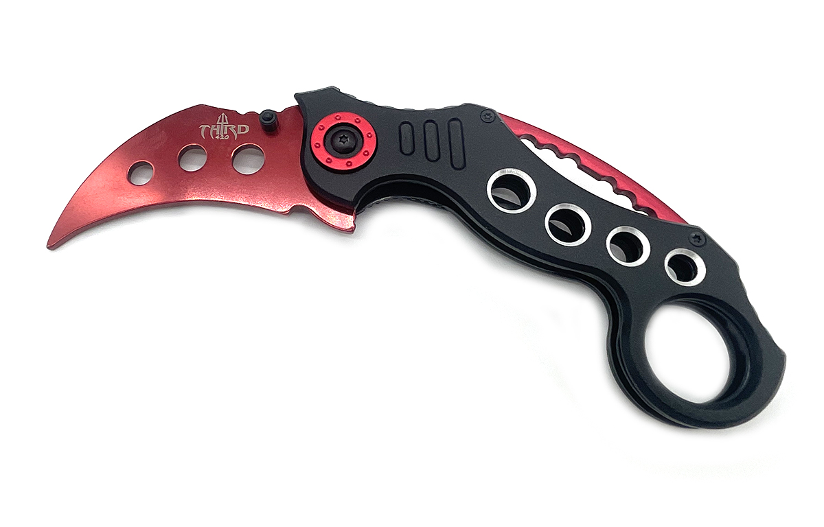 karambit-factice-rouge