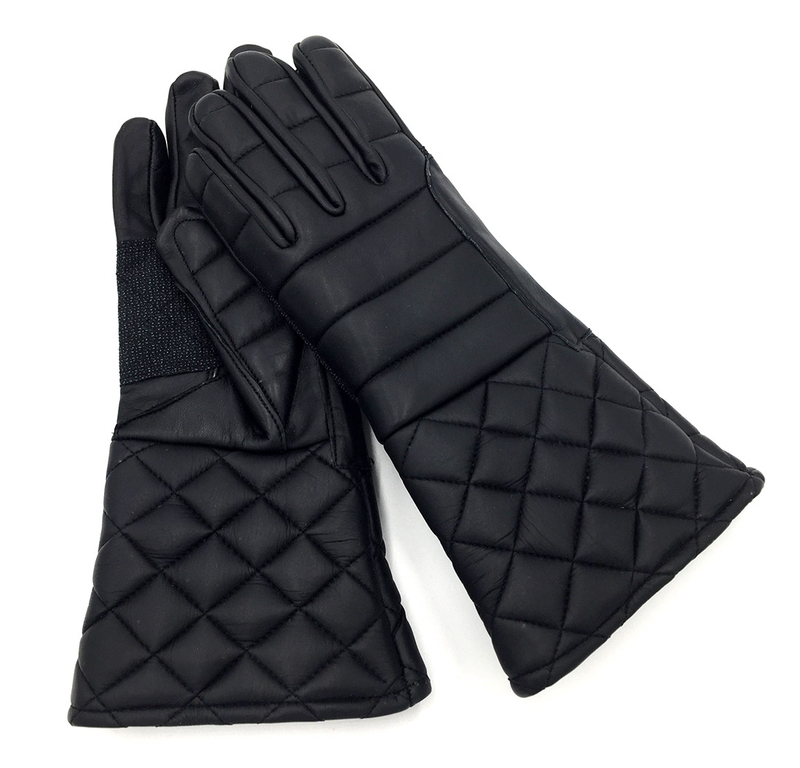 PADDED LEATHER FENCING GLOVES