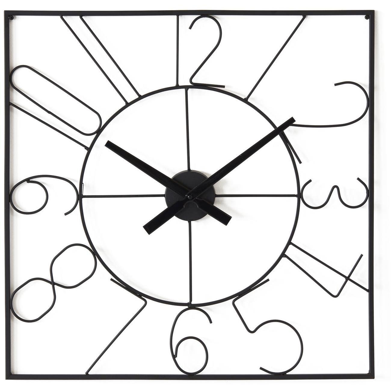 Grande Horloge Carrée 60 cm x 60 cm