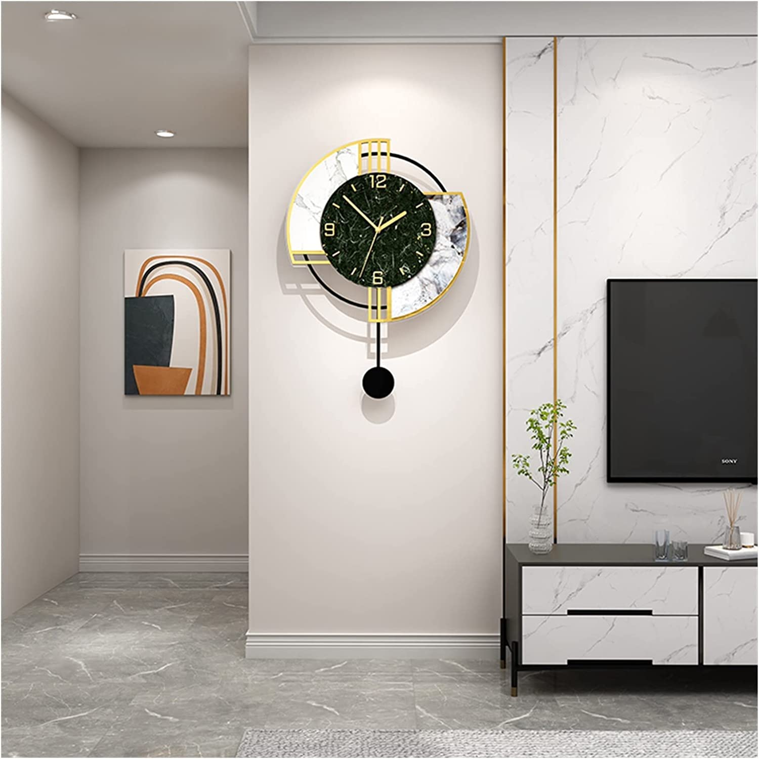 Horloge à balancier en acrylique