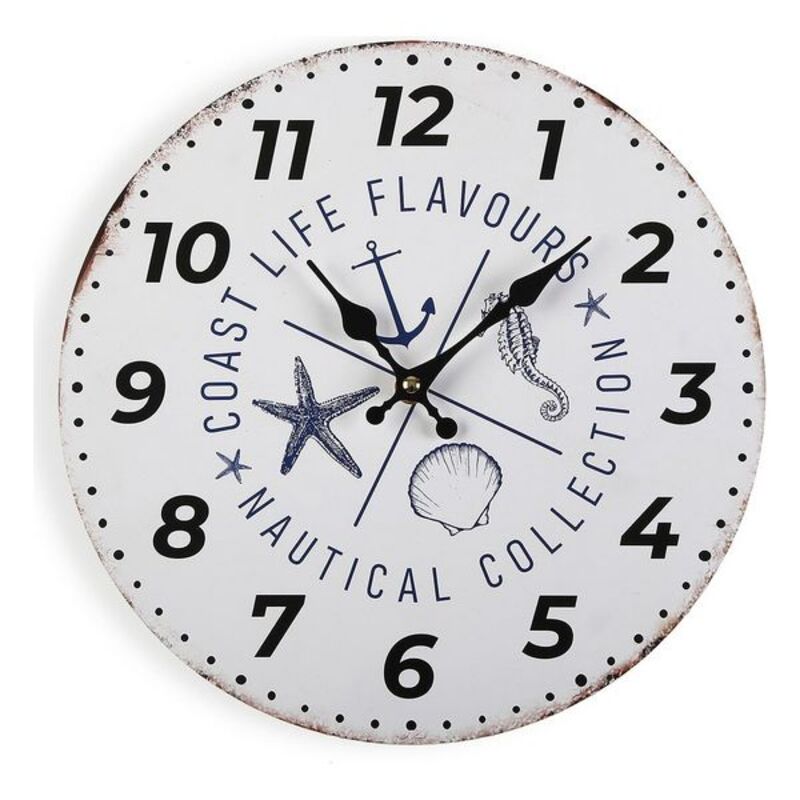 Horloge Murale Nautical Bois 30 cm