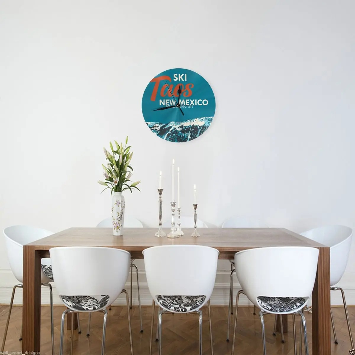 horloge murale ski 1