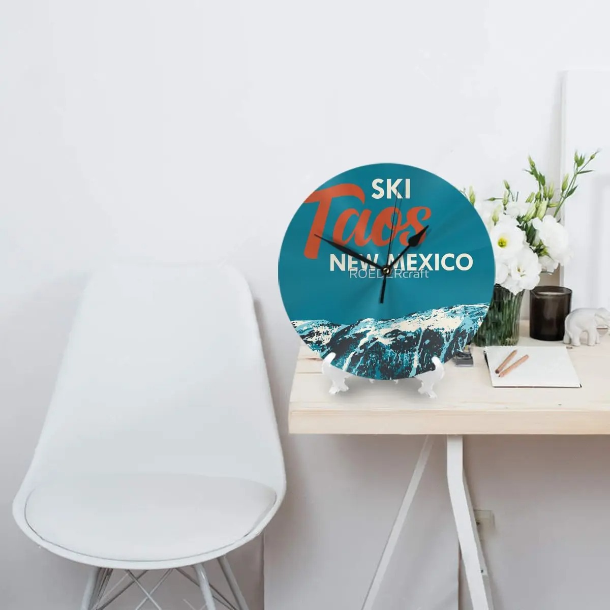 horloge murale ski 2