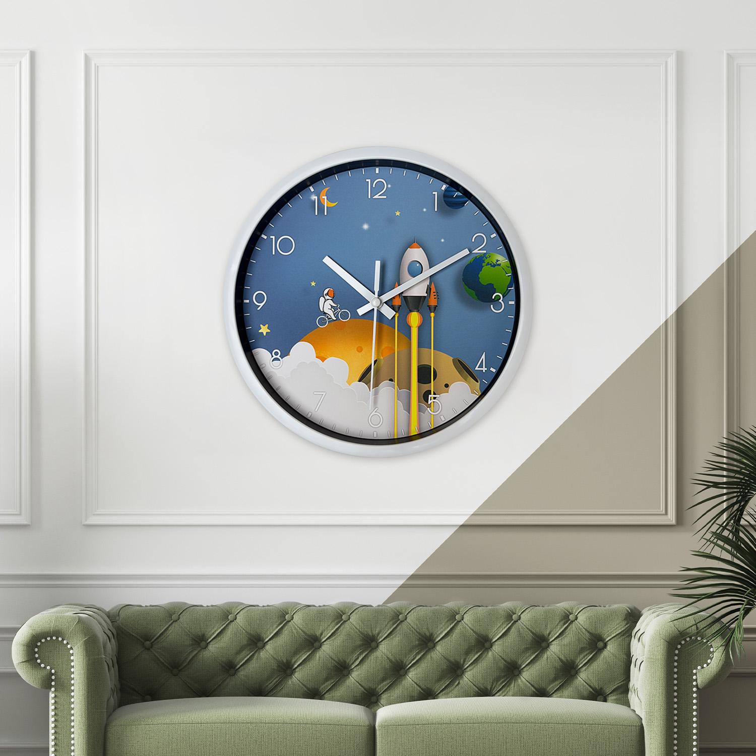 Horloge murale astronaute silencieuse – 20,3 cm (1)