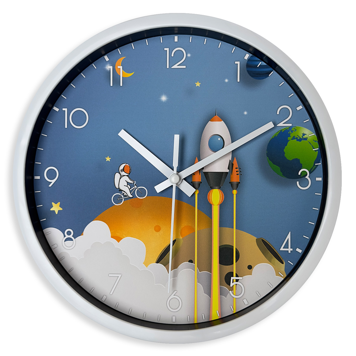 Horloge murale astronaute silencieuse – 20,3 cm