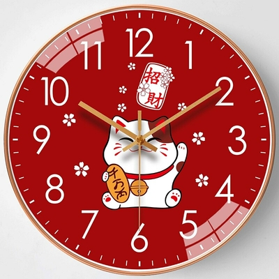 Horloge-murale-en-forme-de-chat-porte-bonheur-pour-salon-mode-cr-ative-d-coration-simple