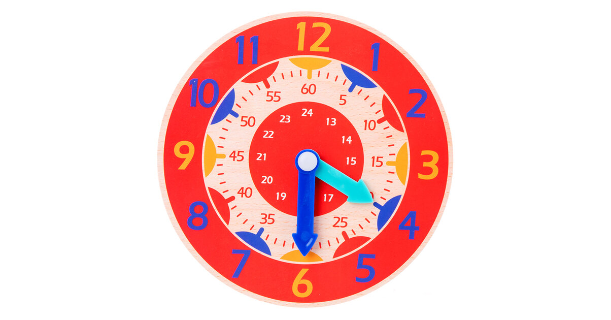 Horloge D'Apprentissage Montessori En Bois Pour Enfants 1-3 Ans - Jouet Éducatif Heure Et Chiffres