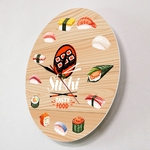 Cuisine-japonaise-Sushi-nourriture-savoureuse-horloge-murale-Cuisine-Art-mural-d-coratif-minimaliste-montre-murale-cadeau