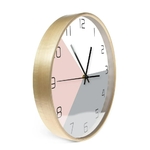 Horloge-murale-minimaliste-g-om-trique-rose-et-gris-ronde-multicolore-style-scandinave-Design-Simple-avec