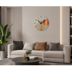 horloge murale orange