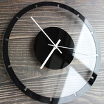 Style-nordique-horloge-murale-silencieuse-transparente-acrylique-horloge-maison-salon-r-tro-fer-visage-rond-noir
