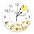 Horloge-murale-ronde-en-forme-de-papillon-motifs-de-fleurs-de-soleil-et-de-lettres-dessin
