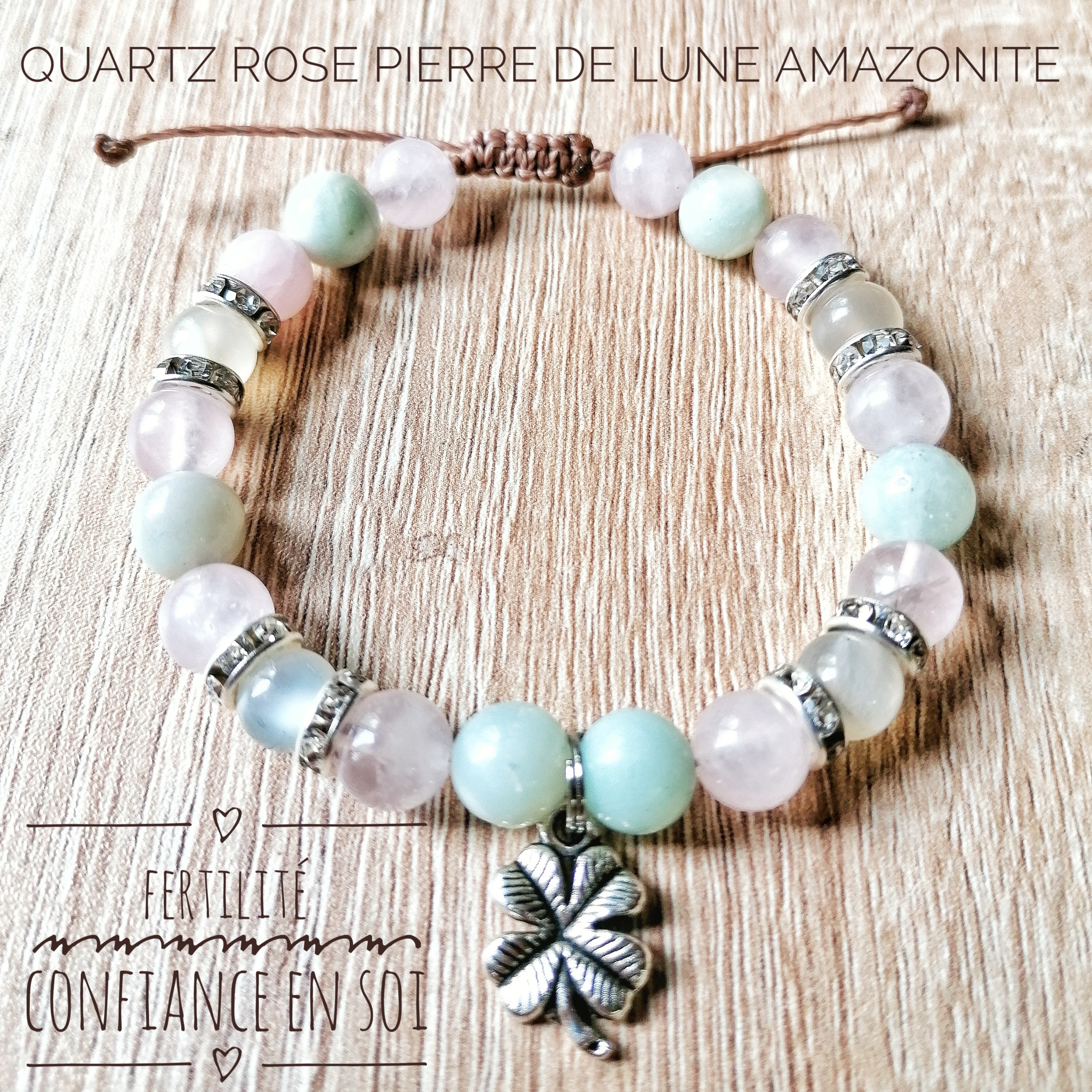 Bracelet Réglable En Améthyste Et Pierre De Lune - Perles 4mm, Argent 925 Plaqué Or 24 Carats, Longueur 16-19cm