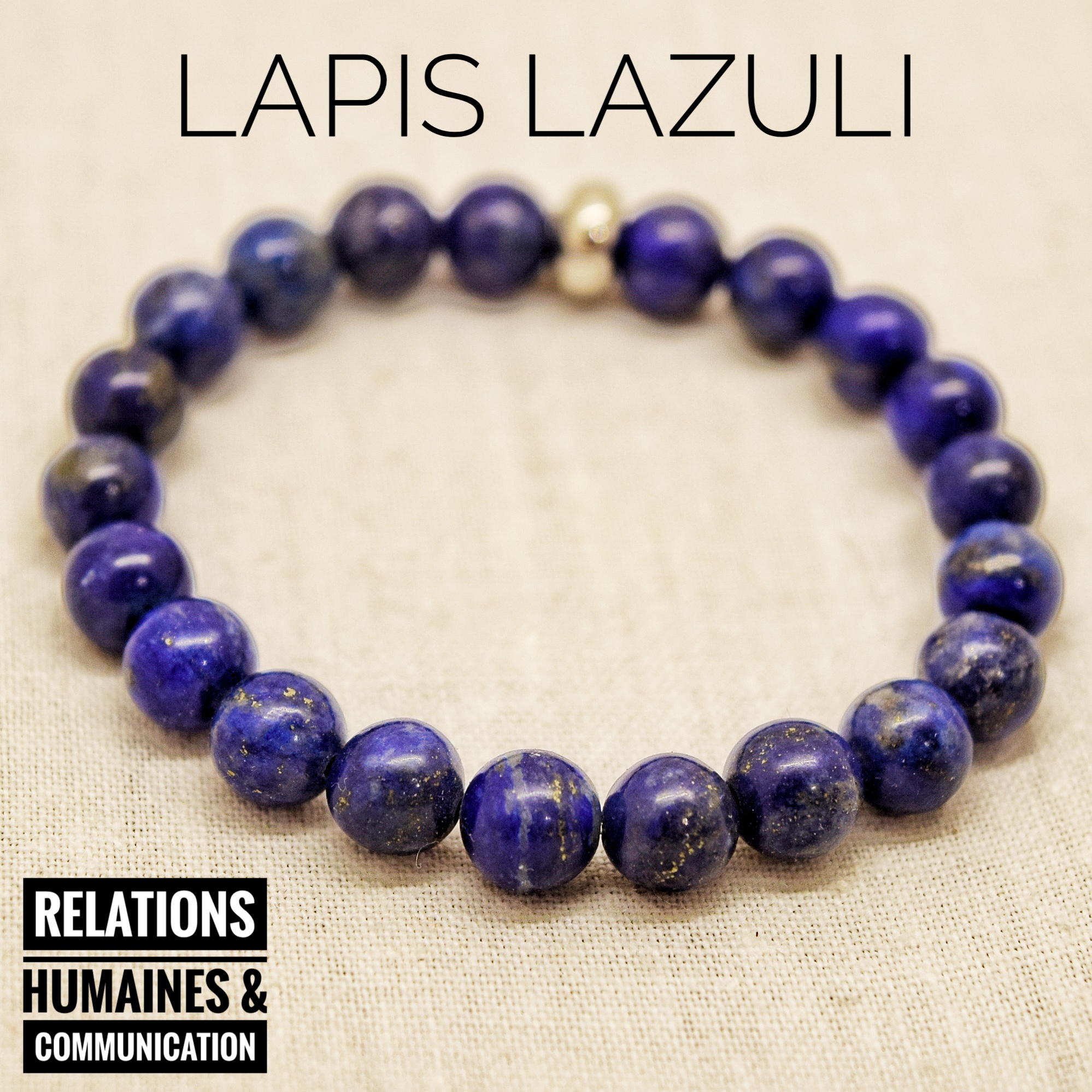 Bracelet Relations humaines & Communication en Lapis Lazuli