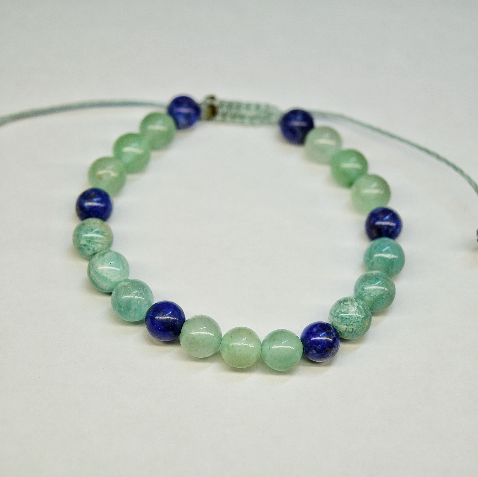 Bracelet Enfant Problèmes de Peau en Lapis Lazuli, Aventurine verte & Amazonite