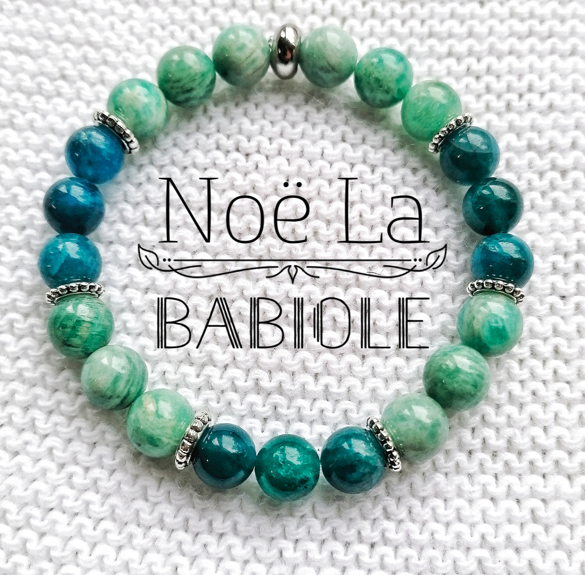 Bracelet Reconnexion en Apatite et Amazonite