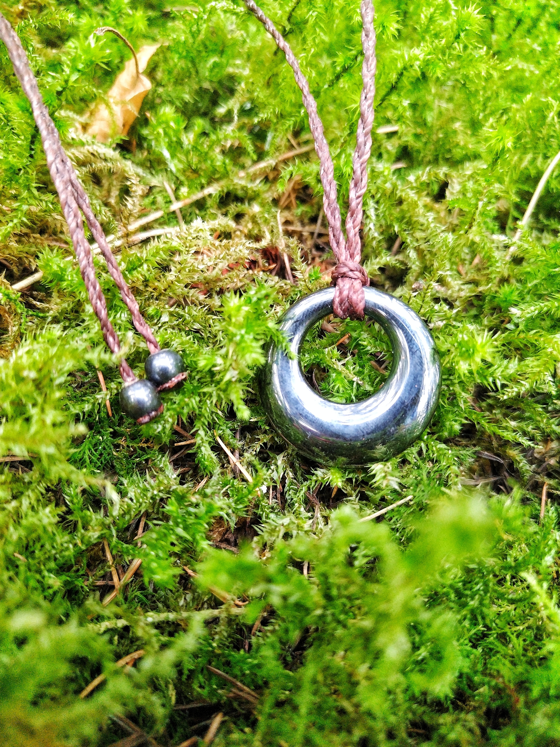 Collier Ancrage & Énergie en Hématite