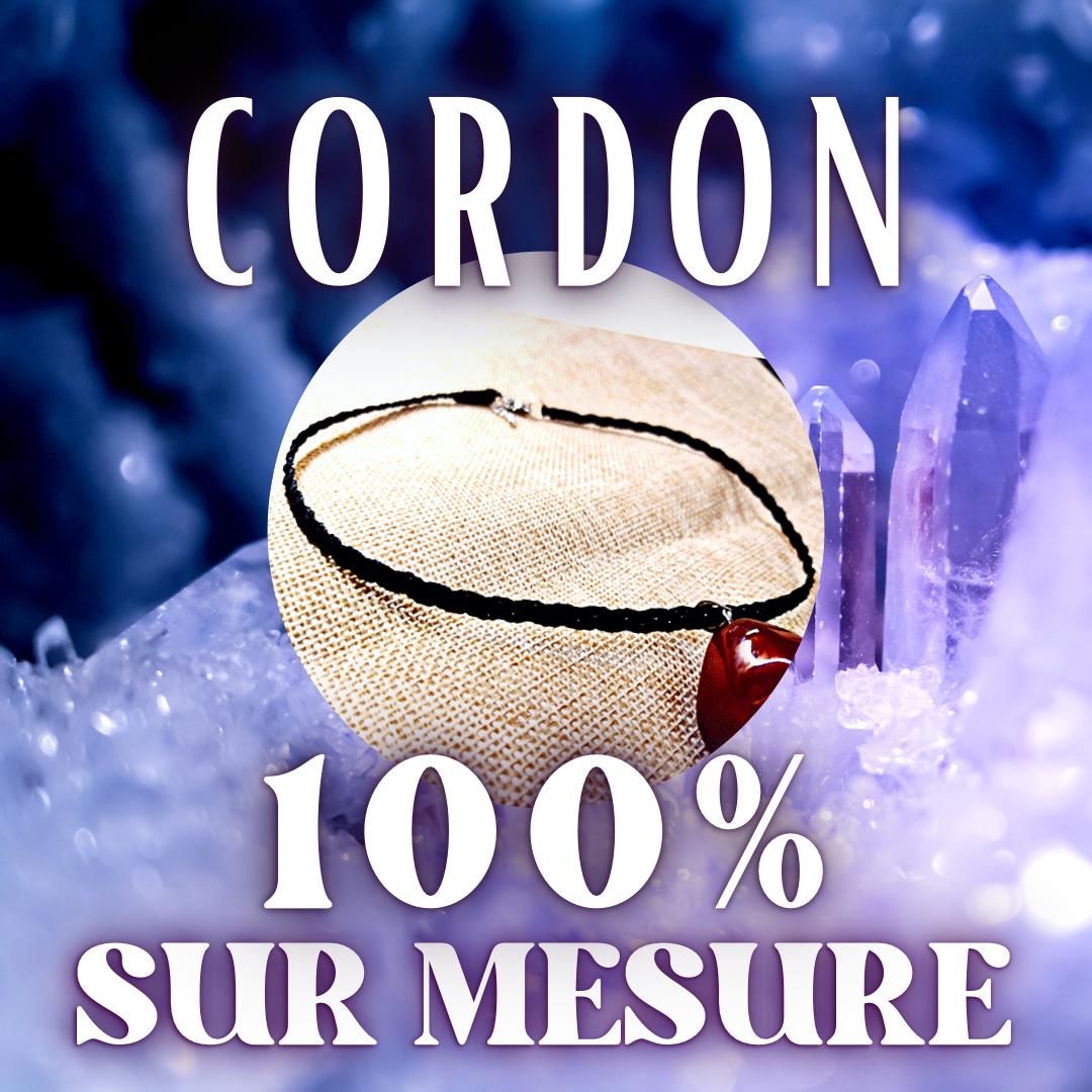 Cordon - Collier tressé pour pendentifs - couleur et taille au choix