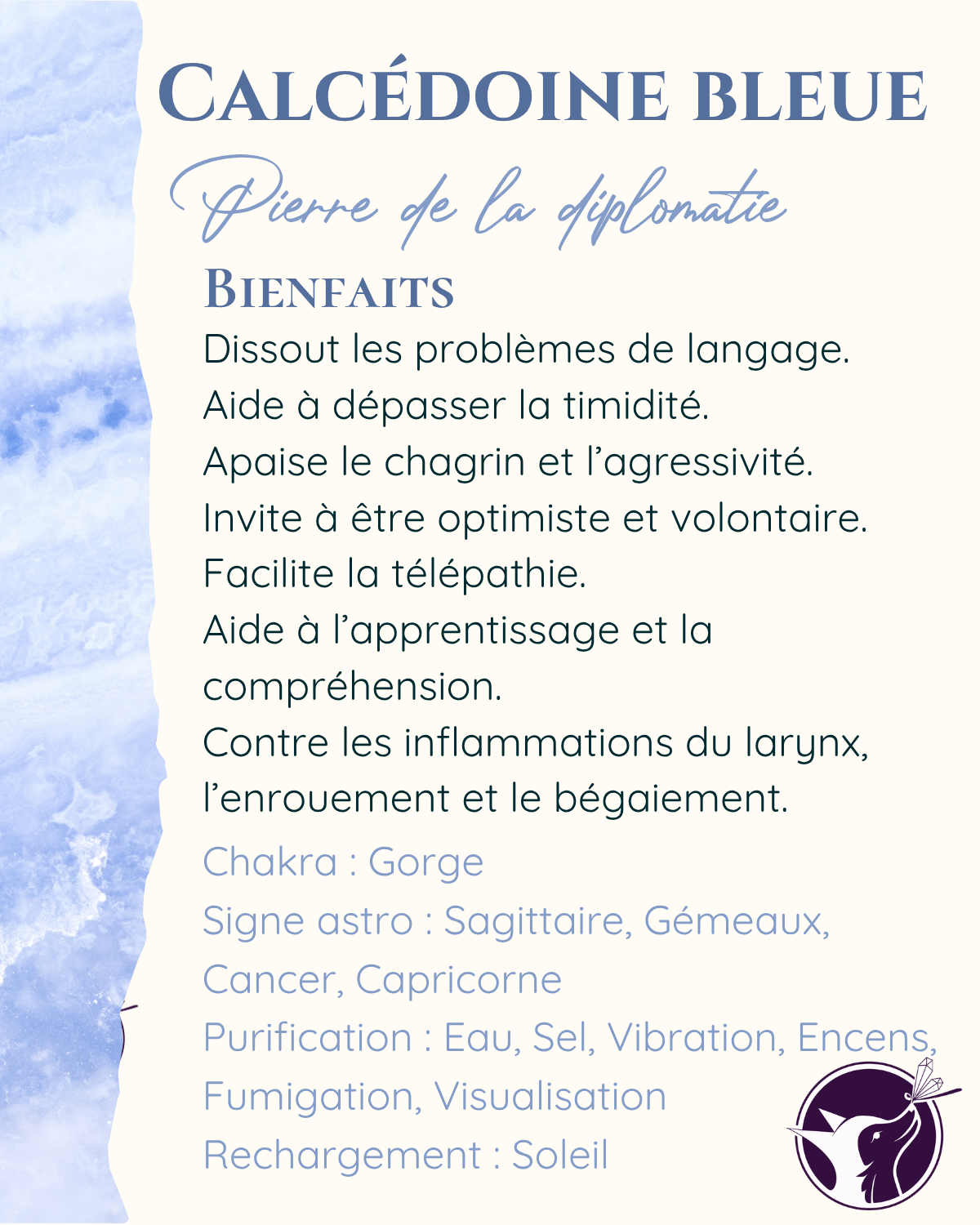 calcedoine bleue