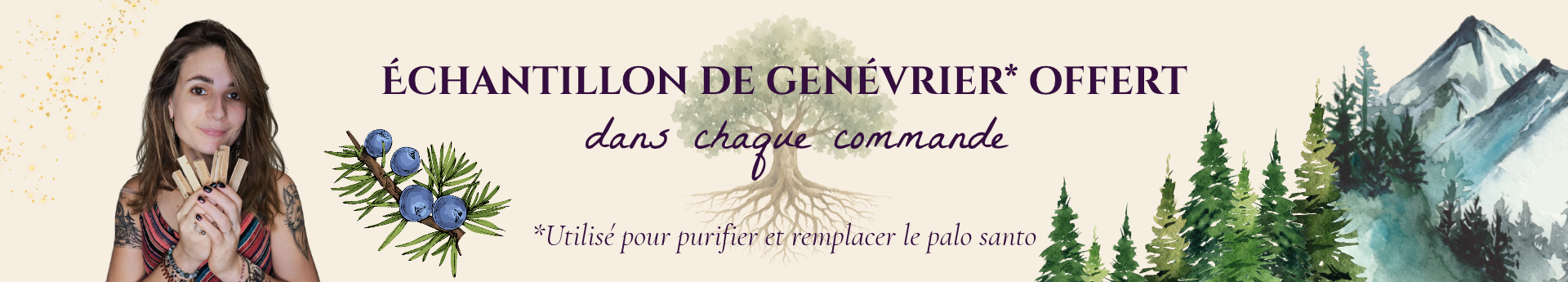 echantillon de genevrier offert