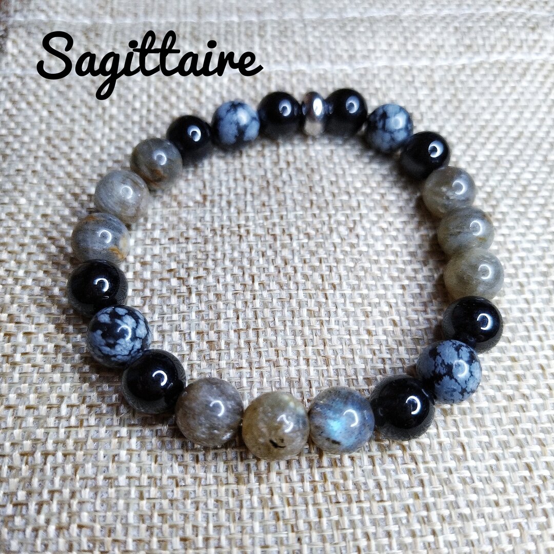 Bracelet Chance - Pierre Naturelle Multicolore - Style Bohème - Neuf Avec étiquettes