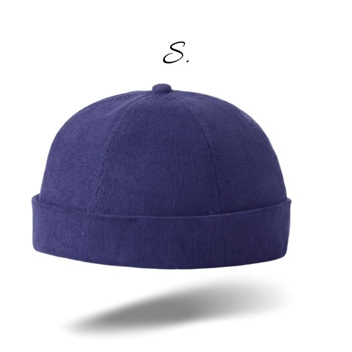 casquette sans visière port racine bleu marine bonnet