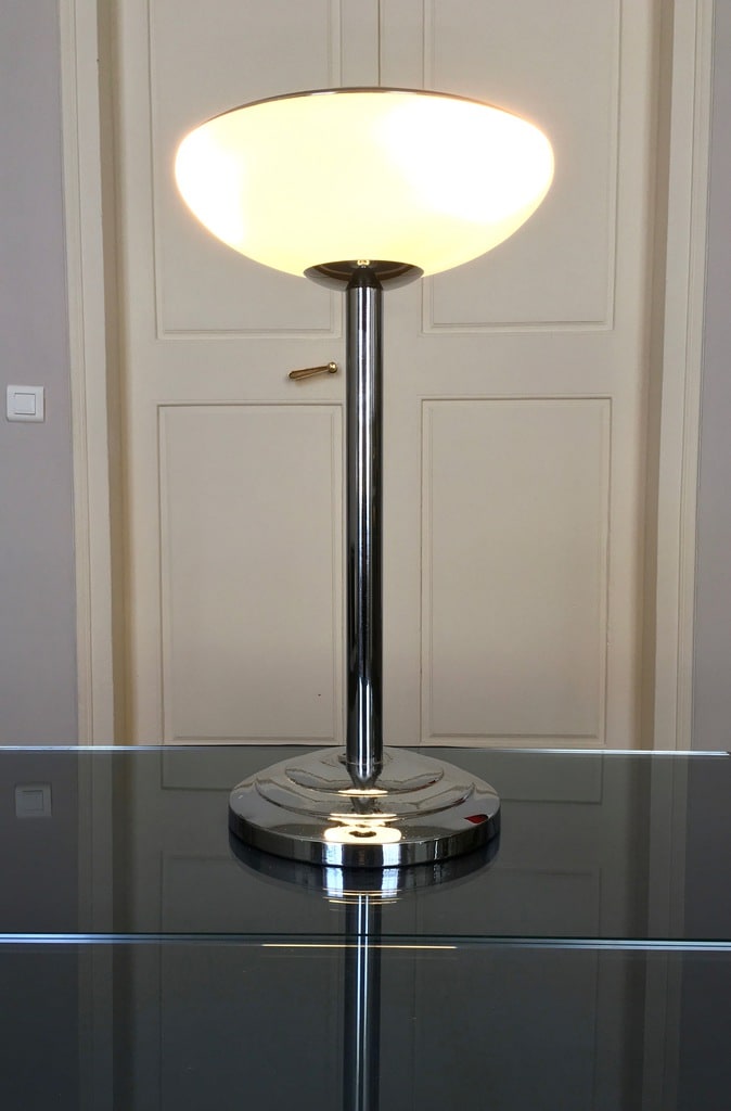 lampe-vintage-70-chrome-opaline