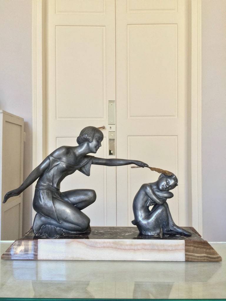 sculpture-art-deco-femme-faune-sega