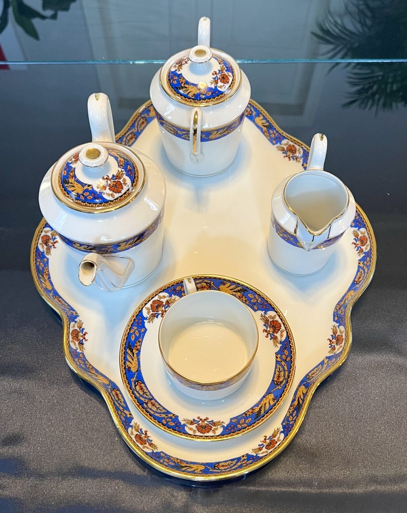 plateau-tasse-sucrier-vintage-porcelaine-limoges-solitaire-vaisselle-ancienne