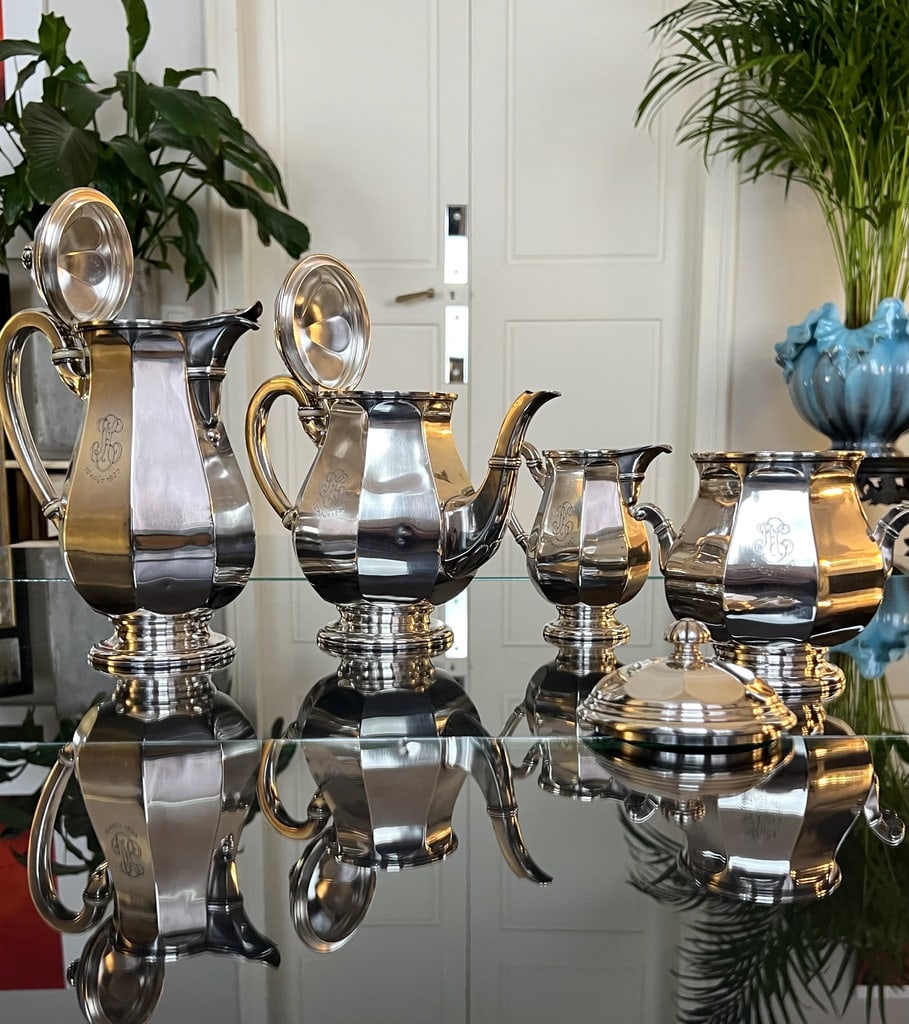 cafetiere-theiere-sucrier-anciens-metal-argente-victor-saglier-art-deco-antiquaire