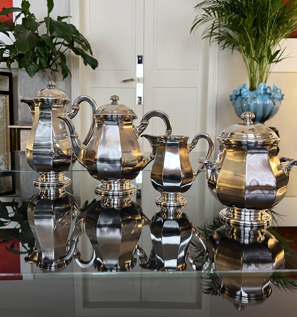 service-cafe-the-sucrier-metal-argente-art-deco-mariage-victor-saglier-antiquites-brocante