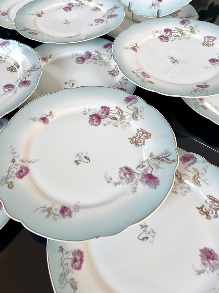 assiettes-paltes-en-porcelaine-vaisselle-ancienne-art-de-la-table-19e-siecle-antiquites-brocante