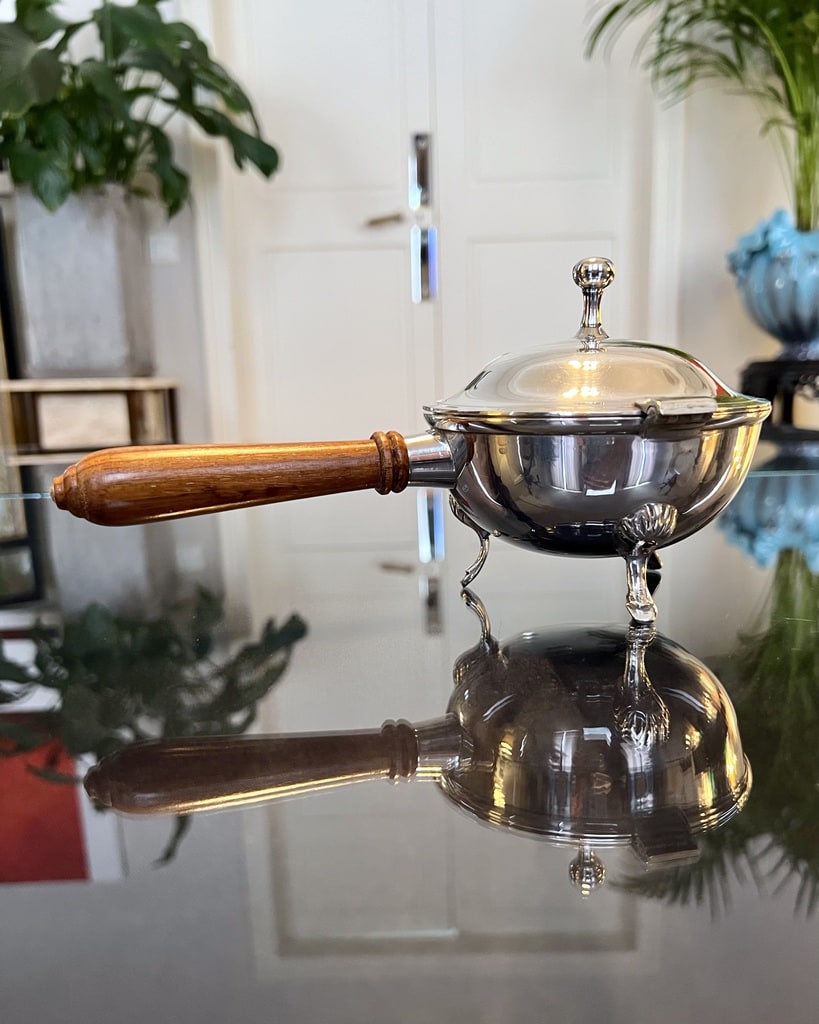 Saucière en métal argenté de Lino Sabattini