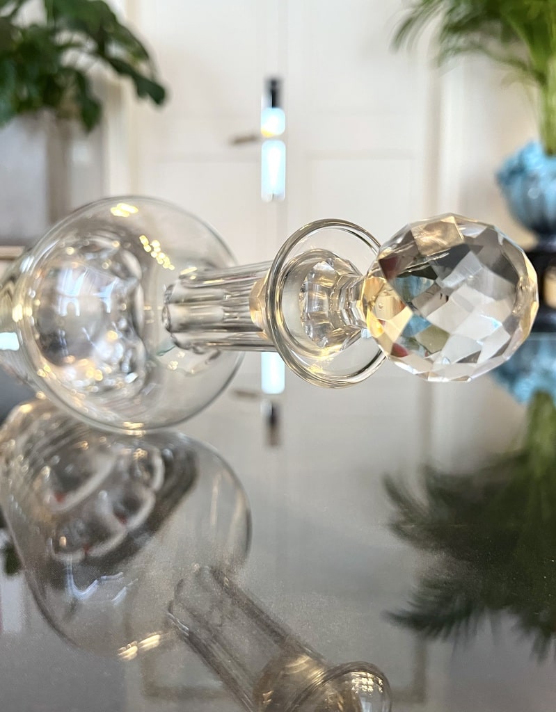 bouteille-en-cristal-carafe-vin-eau-vaisselle-ancienne-bar-alcool-antiquites-brocante-vintage