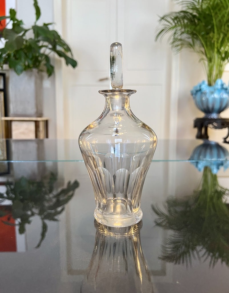 flacon-verre-vinaigre-huile-sauce-accessoire-de-table-vintage-vaisselle-ancienne-antiquties-brocante