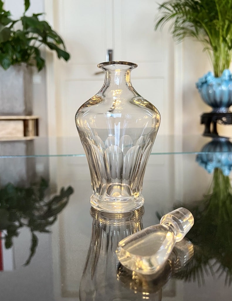 flacon-en-verre-accessoire-de-table-huile-vinaigre-sauce-accessoire-service-de-table-ancien-vaisselle-antiquites-brocante