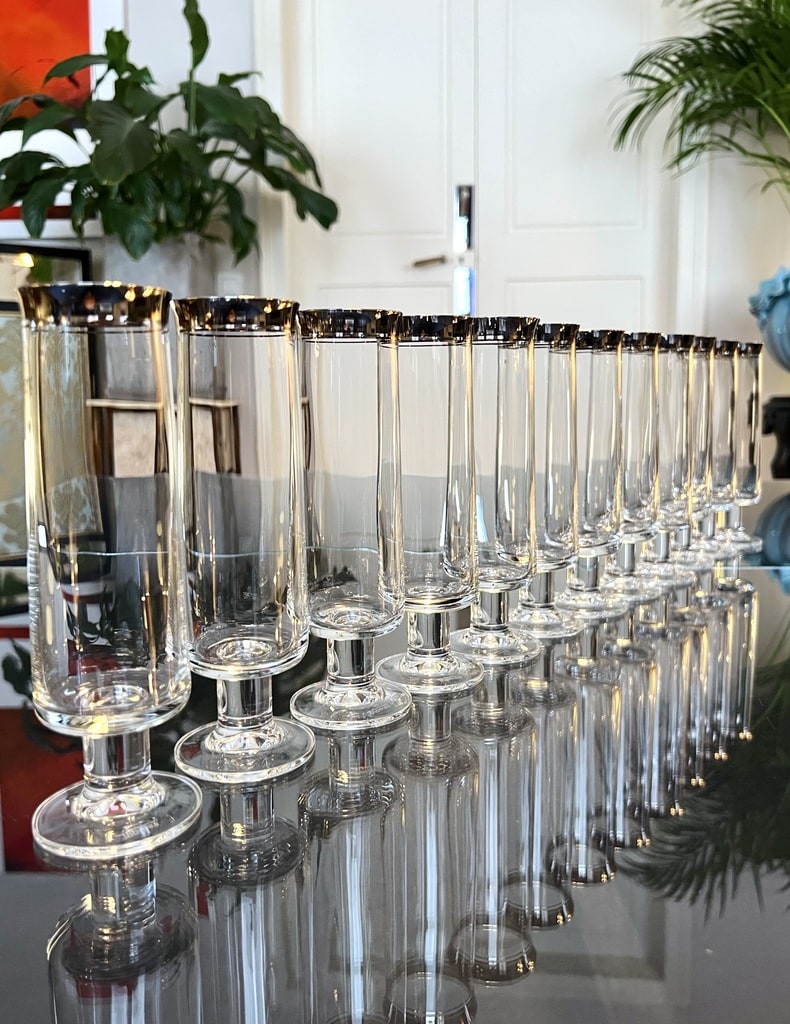 service-flutes-champagne-cristal-1970-vaisselle-ancienne-thomas-rosenthal-brocante-antiquites-vintage