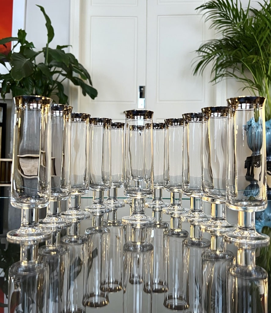 service-verres-champagne-flutes-1970-rosenthal-platine-argent-art-de-la-table-vaisselle-brocante