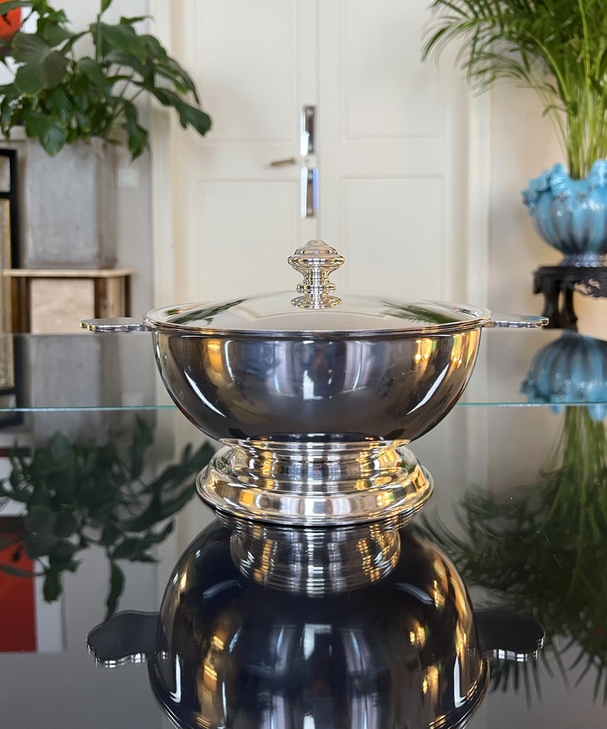 legumier-art-deco-metal-argente-piece-de-forme-20e-siecle-service-de-table-ancien-vaisselle-antiquites-brocante