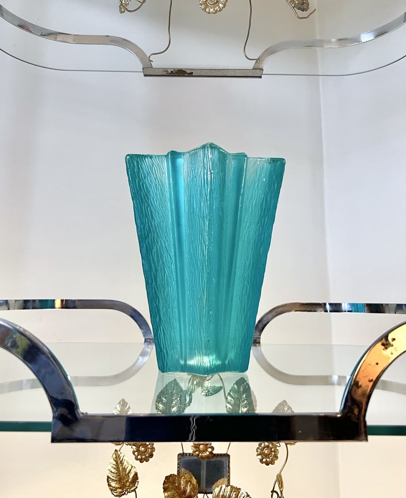 vase-sculpture-verre-davesn-etoile-verre-vert-1940-brocante-vintage-antiquites