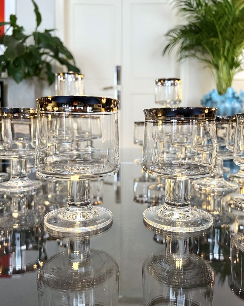 service-verres-cristal-eau-et-vin-platine-1970-thomas-arts-de-la-table-verrerie-ancienne-brocante