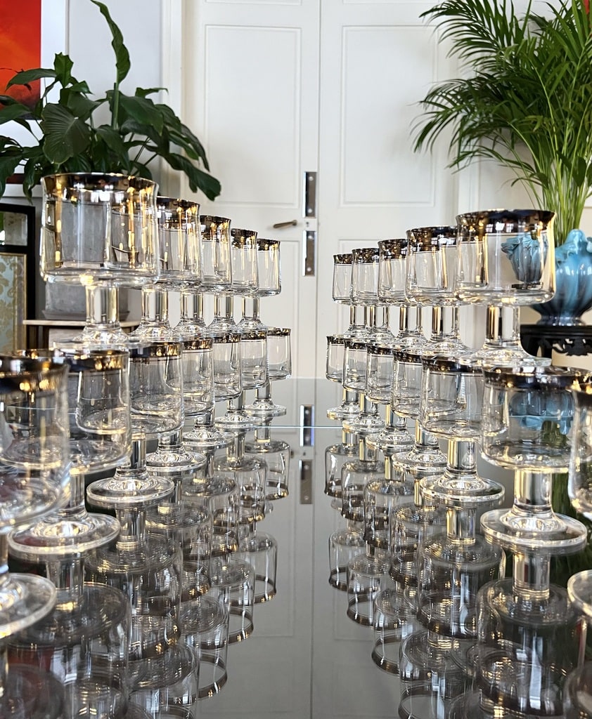 service-verres-vin-et-eau-vintage-1970-cristal-platine-rumba-antiquites-brocante-en-ligne-vaisselle-ancienne