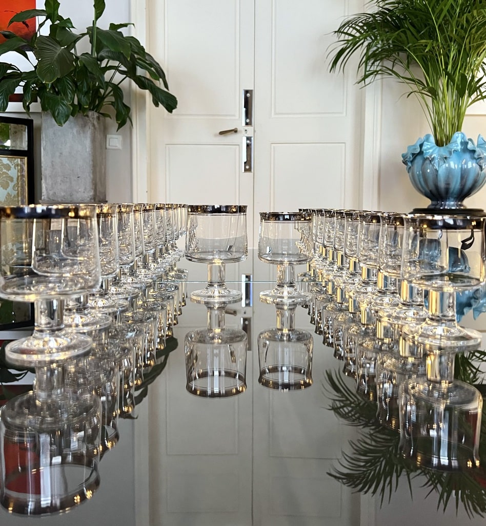 verres-de-table-vintage-cristal-1970-thomas-rumba-rosenthal-platine-argent-vaisselle-ancienne-brocante-antiquites