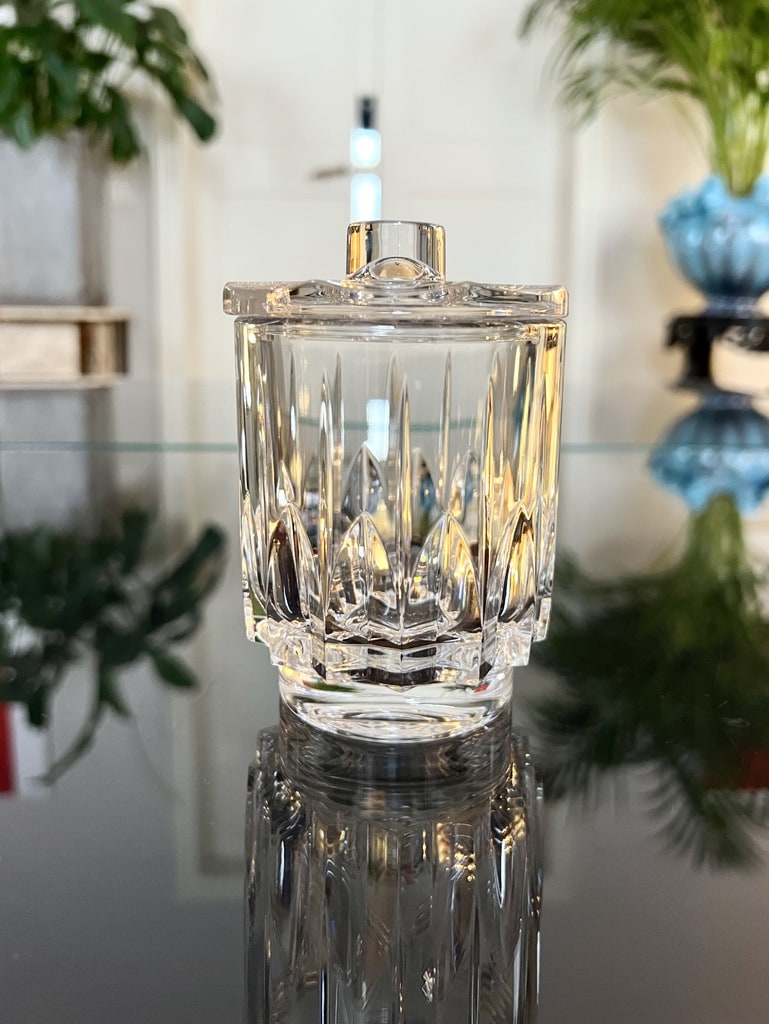 pot-a-moutarde-moutardier-en-cristal-vintage-art-de-la-table-ancien-brocante-antiquites