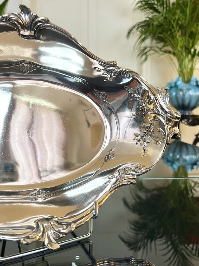 corbeille-a-pain-orfevrerie-gallia-metal-argente-style-louis-xv-feuilles-acanthes-rocaille-antiquites-brocante