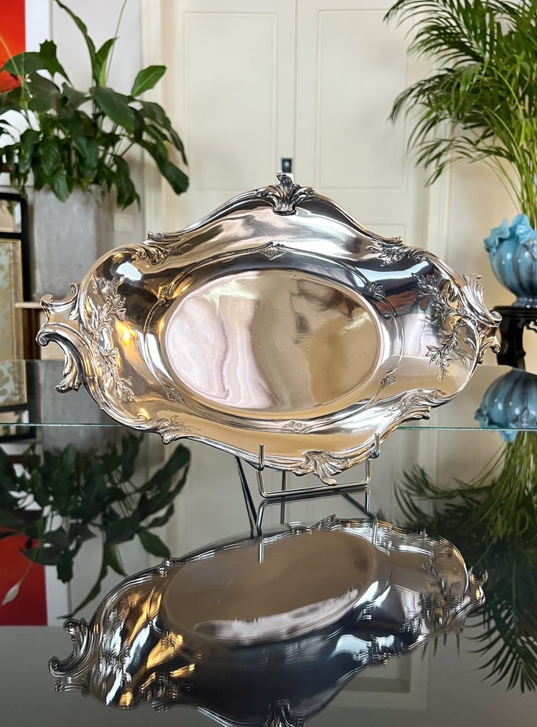 corbeille-a-pain-metal-argente-gallia-style-louis-xv-rocaille-christofle-vaisselle-ancienne-antiquites-brocante
