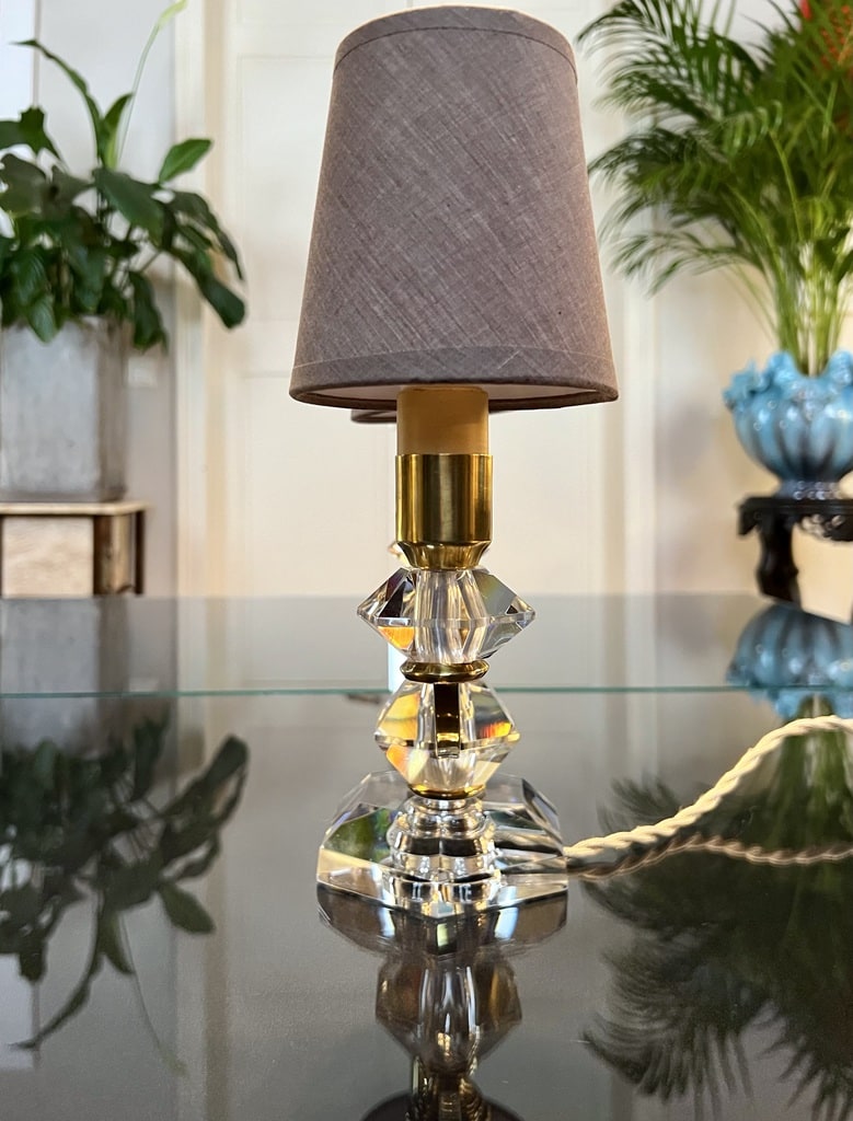 lampe-art-deco-laiton-cristal-abat-jour-textile-lampes-ancienne-design-vintage-brocante