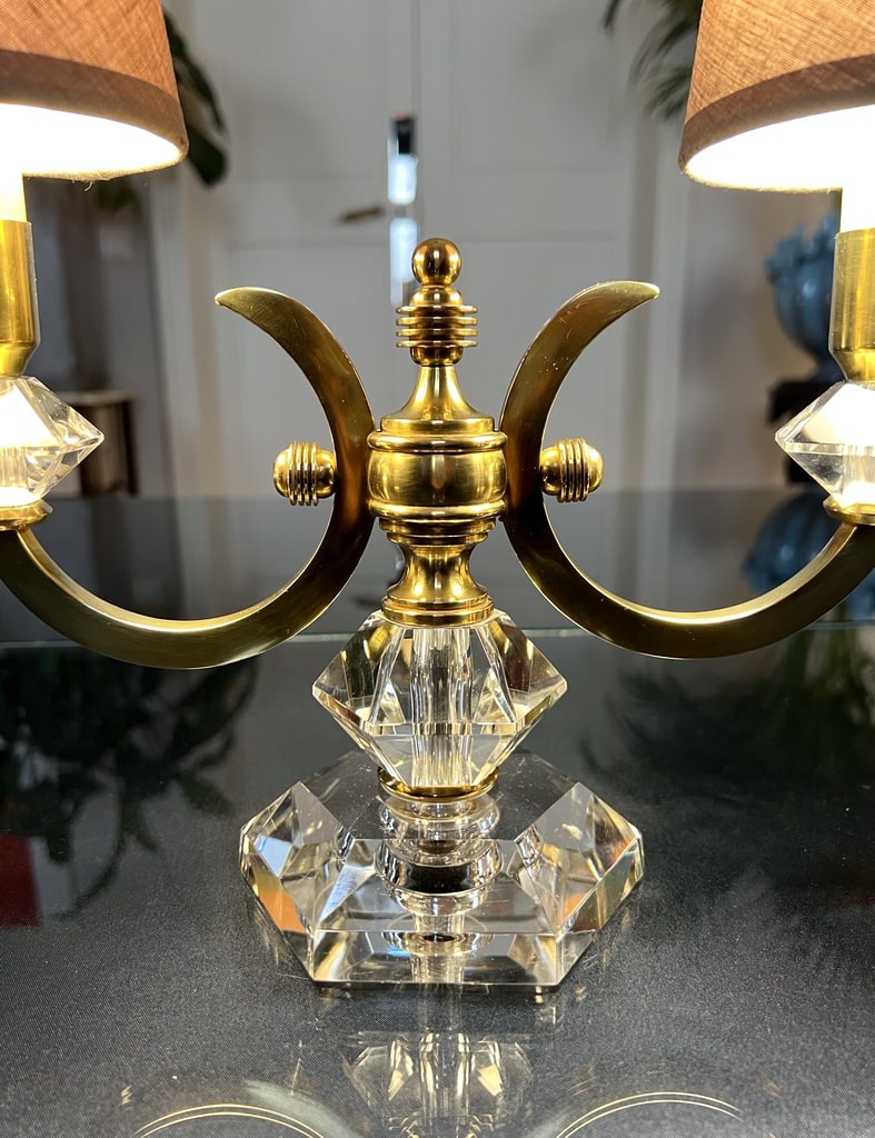 lampe-art-deco-abat-jours-textile-cristal-laiton-luminaire-vintage-20e-siecle-antiquaire-brocante